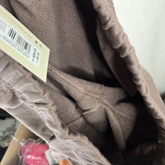 Pact Sweatpants Womens Large Deep Taupe Essential Loopback Terry Organic Cotton - Picture 9 of 10